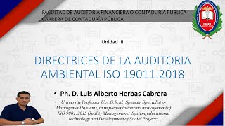 Capitulo 6 ISO 190112018 Directrices para la auditoria de SG [upl. by Arlyne]