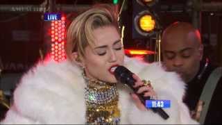 Miley Cyrus  Get It Right amp Wrecking Ball Live at New Years Rockin Eve 2014 [upl. by Althea351]