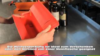 Weinkartonage für eine Flasche  wwwnordpackde [upl. by Hedley]