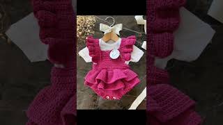 Crochet romper dress r2lhandmade crochet homecrochetprojects crochetpatterns diy love fun [upl. by Maiga516]