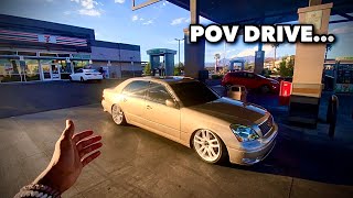 HOW MUCH DOES IT COST TO FILL UP A LEXUS LS430  POV DRIVE [upl. by Sundin]