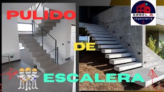 PULIDO de  ESCALERA  de CONCRETO [upl. by Godwin]