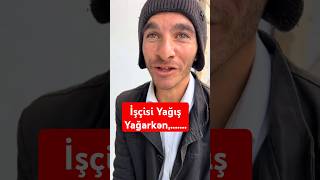 İşçi İşə Gələrkən Yağışa Düşdü Və maraqlivideolar [upl. by Hgiellek290]