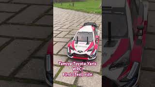 Tamiya Toyota Yaris WRC test drive Final product 🙏🏻🔥 love it video made by my son 7yr old [upl. by Melamed]