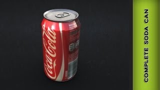 Autodesk Maya 2014  Complete Soda Can Modeling  Texture Rendering [upl. by Ainat476]