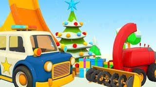 Die Helfer Autos schmücken den Weihnachtsbaum Zeichentrickfilme für Kinder [upl. by Tenner242]