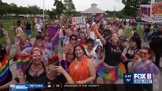 Northshore celebrates its first pride parade on Mandeville lakefront [upl. by Essa]