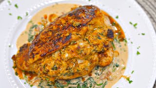 Restaurant Quality Stuffed Tuscan Chicken Breast  30 Minute Dinner Idea [upl. by Eniamrej]