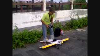 Rc Plane Lowing Trainer Coroplast OS25LA [upl. by Booth906]