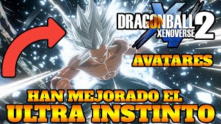 DRAGON BALL XENOVERSE 2 HAN MEJORADO EL ULTRA INSTINTO PARA AVATARES AHORA ES BUENA TRANSFORMACIÓN [upl. by Korie]