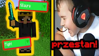 TROLLUJE CHEATAMI 9 LETNIEGO STREAMERA w MINECRAFT [upl. by Theodor764]