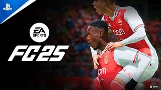 AS Monaco vs Lille FC 25 Gameplay Ligue 1 Round 8 [upl. by Camilia]