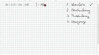 Gleichungen  Lösen x beidseitig 8I4  8II3 [upl. by Gurango349]