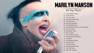 Marilyn Manson Greatest Hits Full Album  Best Songs Of Marilyn Manson Playlist 2021 [upl. by December]