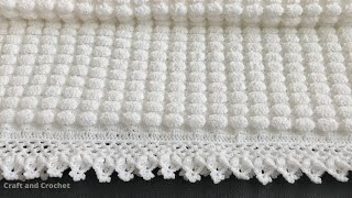 Easy crochet baby blanketcraft amp crochet blanket pattern 0304 [upl. by Nij]