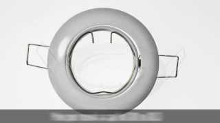 Support encastrable rond pour spot led GU10 ou GU53 blanc et orientable [upl. by Tollman]