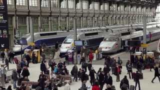 TGV HighSpeed Rail Travel  France [upl. by Annauqal594]