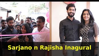 June movie fame sarjano khalid amp Rajisha vijayan with fans [upl. by Akirdna76]