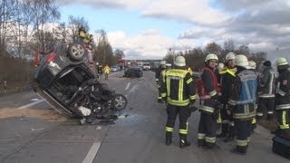 A92 Geisterfahrer verursacht zwei Unfälle und stirbt [upl. by Jenelle]