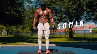 30 MINUTE DUMBBELL WORKOUT  DAILY ROUTINE TO BUILD MUSCLE amp LOSE FAT 30 Day Challenge [upl. by Daly]