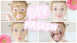 DIY GESICHTSMASKEN  gegen trockene fettige unreineHaut [upl. by Arie700]