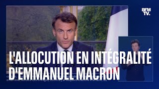 Le discours en intégralité dEmmanuel Macron [upl. by Serles]