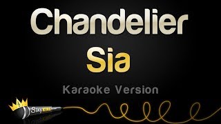 Sia  Chandelier Karaoke Version [upl. by Michal21]