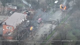 Zacięta obrona Ukraińców w Mariupolu Rosjanie w pułapce pułku Azow [upl. by Bunting802]