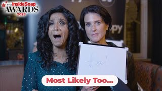 Balvinder Sopal and Heather Peace play Most Likely To at the Inside Soap Awards 2023 sukeve [upl. by Janella]