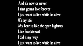 Bon Jovi  Its my life  lyrics [upl. by Ivo]