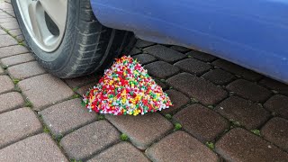 CRUSHING SNAPPERS FIRECRACKERS BY CAR  Experiment [upl. by Chara509]