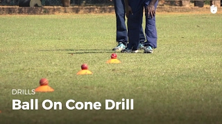 Ball on Cone Drill  Cricket [upl. by Eirollam]