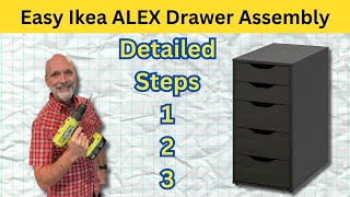 How to Build the IKEA Alex Drawer Unit Easy StepbyStep Assembly Guide [upl. by Darrill]