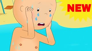 NEW CAILLOU GOES TO THE BEACH  Videos For Kids  Funny Animated Videos For Kids [upl. by Llerrot]