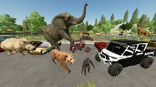 Buying Abandoned Zoo Full of Dangerous Animals  Farming Simulator 22 [upl. by Anid]