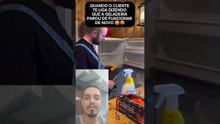 Quando a geladeira que você consertou dar problema de novo 🤬 refrigerador geladeiras explodiu [upl. by Liman]