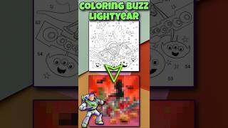 Coloring Buzz Lightyear😎disney buzzlightyear toystory happycolor viral trending myfyp musica [upl. by Anoet]