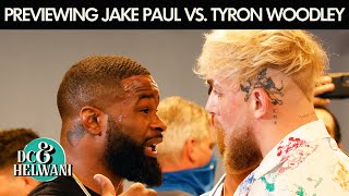 Previewing Jake Paul vs Tyron Woodley  DC amp Helwani [upl. by Anoi667]