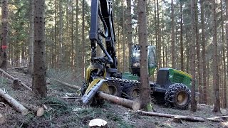 So schnell wie zehn Forstarbeiter Harvester bei Holzernte [upl. by Diskson]