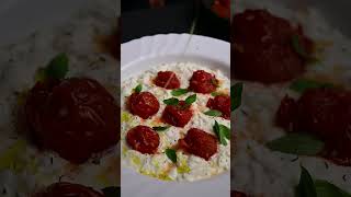 Stracciatella with roasted Cherry tomatoes zadayanskitchen shorts [upl. by Treblihp]