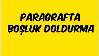 Paragrafta Boşluk Doldurma [upl. by Japheth786]