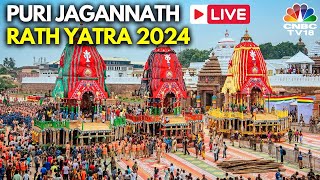 Rath Yatra 2024 LIVE Puri Jagannath Rathyatra LIVE  Shree Puri Jagannath Car Festival 2024  N18L [upl. by Welton98]