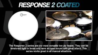 Response 2 Coated Drumheads [upl. by Eulau]