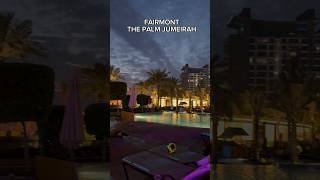 FAIRMONT PALM JUMEIRAH WEST BEACH EVENING VIEW BEST POPULAR PLACES IN DUBAI [upl. by Riehl]