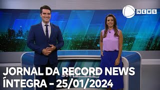 Jornal da Record News  25012024 [upl. by Semajwerdna]