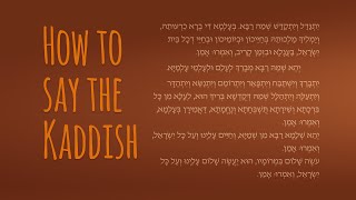 How to Say the Mourners Kaddish  The Jewish Prayer of Mourning [upl. by Aihsoek]