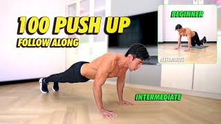 Guided 100 Push Up Workout [upl. by Avilys]