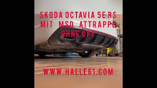 SKODA Octavia RS 5E mit Mittelschalldämpfer MSD Attrappe Made by Halle 61 [upl. by Vaish]