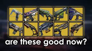 These exotic weapons got buffs in TFS should you care at all [upl. by Alial]