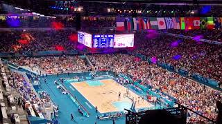 🇫🇷France vs 🇯🇵Japan延長戦残り1分【パリ五輪バスケ🏀】2024730現地観客席 フランス対日本 [upl. by Antonino]